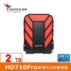  ADATA威剛 Durable HD710Pro 2TB(紅) USB3 2.5吋軍規防水防震行動硬碟